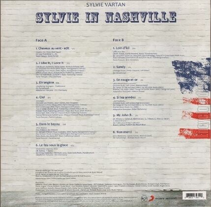 [Pochette de Sylvie in Nashville (Sylvie VARTAN) - verso]