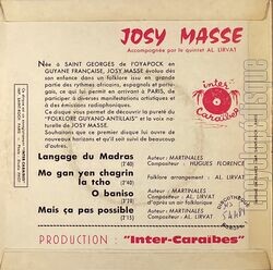 [Pochette de Langague du Madras (Josy MASSE) - verso]