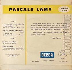 [Pochette de Je n’veux pas vous prsenter (Pascale LAMY) - verso]