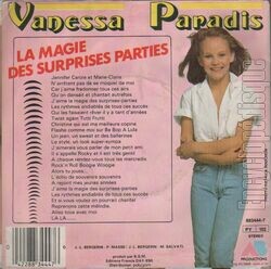 [Pochette de La magie des surprises parties (Vanessa PARADIS) - verso]