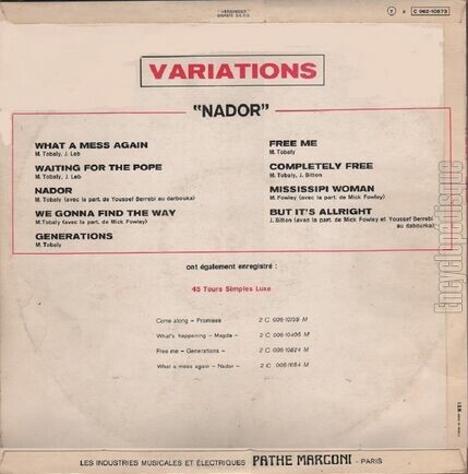 [Pochette de Nador (VARIATIONS) - verso]