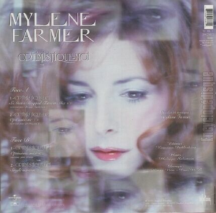 [Pochette de Optimistique-moi - Dance remixes (Mylne FARMER) - verso]