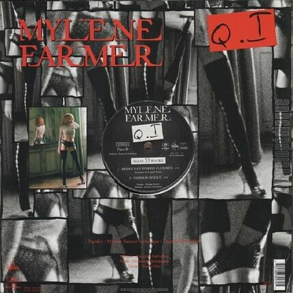 [Pochette de Q.I. Remixes (Mylne FARMER) - verso]