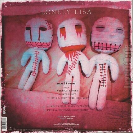 [Pochette de Lonely Lisa - Remixes (Mylne FARMER) - verso]