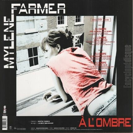 [Pochette de A l’ombre - Remixes (Mylne FARMER) - verso]