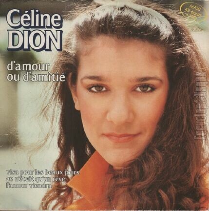 [Pochette de D’amour ou d’amiti (Cline DION)]