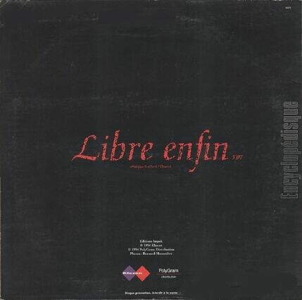 [Pochette de Libre enfin (CHARTS) - verso]