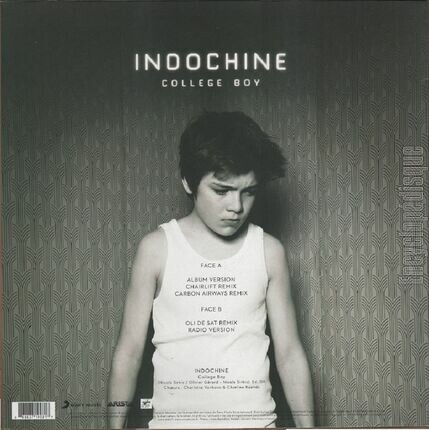 [Pochette de College boy (INDOCHINE) - verso]