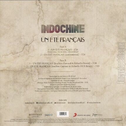 [Pochette de Un t franais (INDOCHINE) - verso]