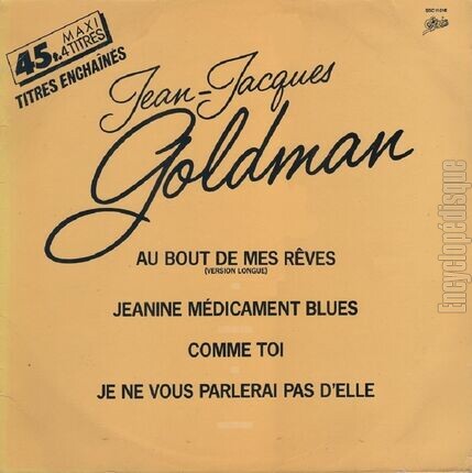 [Pochette de Au bout de mes rves (Jean-Jacques GOLDMAN)]