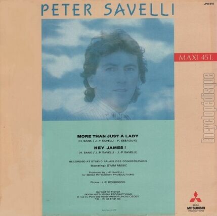 [Pochette de Hey James (Peter SAVELLI) - verso]