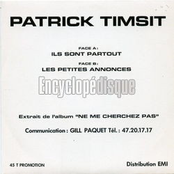 [Pochette de Ils sont partout (Patrick TIMSIT)]