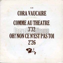 [Pochette de Comme au thatre (Cora VAUCAIRE)]