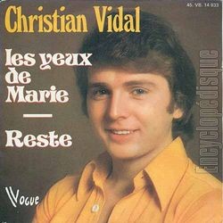 [Pochette de Les yeux de Marie (Christian VIDAL)]