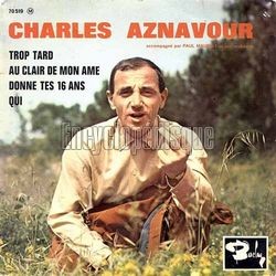 [Pochette de Trop tard (Charles AZNAVOUR)]