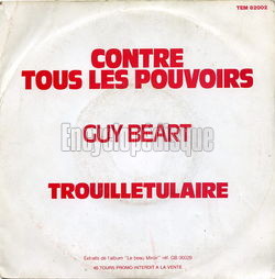 [Pochette de Contre tous les pouvoirs (Guy BART)]