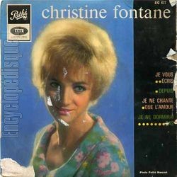 [Pochette de Je vous cris (Christine FONTANE)]