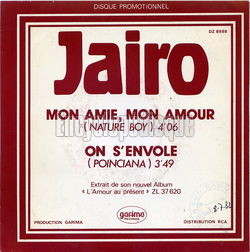 [Pochette de Mon amie, mon amour (nature boy) (JAIRO)]