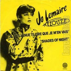 [Pochette de Je suis venue te dire que je m’en vais (Jo LEMAIRE + FLOUZE)]