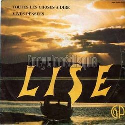 [Pochette de Toutes les choses  dire (LISE)]