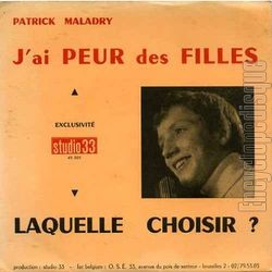 [Pochette de J’ai peur des filles (Patrick MALADRY)]