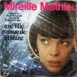 [Pochette de Une fille cousue de fil blanc (Mireille MATHIEU)]