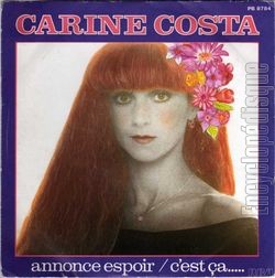 [Pochette de Annonce espoir (Carine COSTA)]