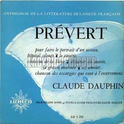 [Pochette de Prvert (Claude DAUPHIN)]