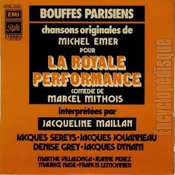 [Pochette de La royale performance (THTRE / SPECTACLE)]