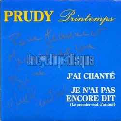 [Pochette de J’ai chant (Prudy PRINTEMPS)]