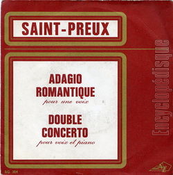 [Pochette de Adagio romantique pour une voix (SAINT-PREUX)]