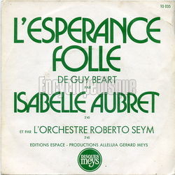 [Pochette de L’esprance folle (Isabelle AUBRET)]