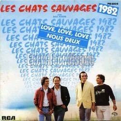 [Pochette de Love, love, love (Les CHATS SAUVAGES)]