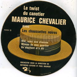 [Pochette de Le twist du canotier (Maurice CHEVALIER et les CHAUSSETTES NOIRES)]