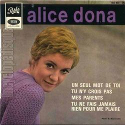 [Pochette de Un seul mot de toi (Alice DONA)]