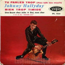 [Pochette de Tu parles trop (Johnny HALLYDAY)]