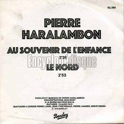 [Pochette de Au souvenir de l’enfance (Pierre HARALAMBON)]