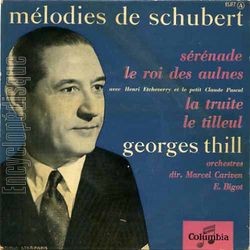 [Pochette de Mlodies de Schubert (Georges THILL)]