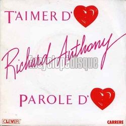 [Pochette de T’aimer d’amour (Richard ANTHONY)]