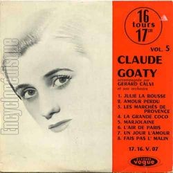 [Pochette de Julie la Rousse - Vol.5 (Claude GOATY)]