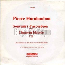 [Pochette de Souvenirs d’accordon (Pierre HARALAMBON)]