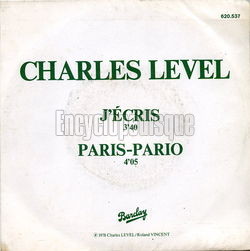 [Pochette de J’cris (Charles LEVEL)]