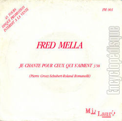 [Pochette de Je chante pour ceux qui s’aiment (Fred MELLA)]