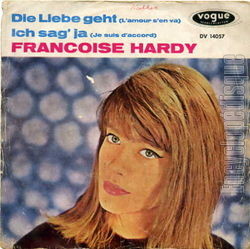 [Pochette de Die liebe geht (Franoise HARDY)]