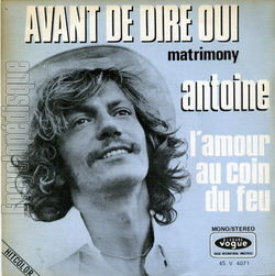 [Pochette de Avant de dire oui (ANTOINE)]