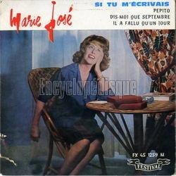 [Pochette de Si tu m’crivais (MARIE-JOS)]