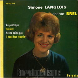 [Pochette de Chante Brel (Simone LANGLOIS)]