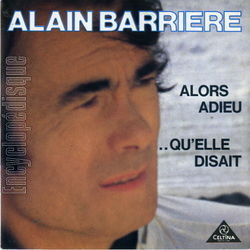 [Pochette de Alors adieu (Alain BARRIRE)]