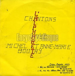 [Pochette de L’alphabte (Michel et Anne-Marie BOUTRY)]