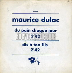 [Pochette de Du pain chaque jour (Marianne MILLE et Maurice DULAC)]